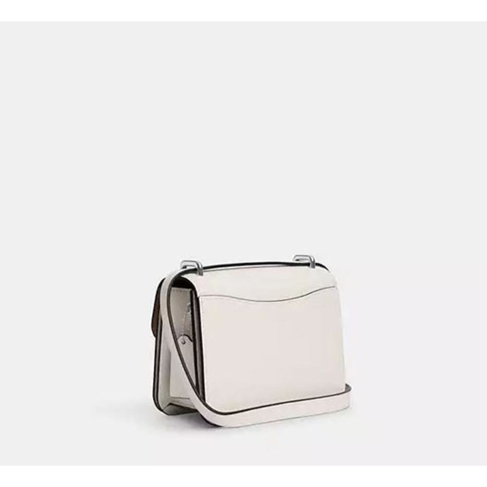 NWT! Coach Outlet Morgan Square Crossbody Silver/Chalk - Picture 4 of 7